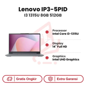 Laptop Lenovo IP3-5PID I3-1315U 8GB 512GB SSD