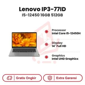 Laptop Lenovo IP3-77ID I5-12450 16GB 512GB SSD WIN11