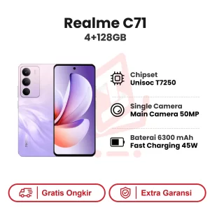 Realme C71 4+128GB Garansi Resmi