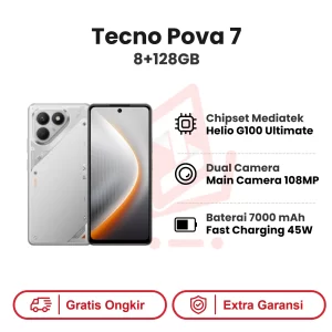 Tecno Pova 7 8+126GB Garansi Resmi