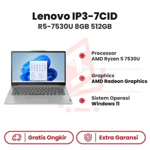 Laptop Lenovo IP3-7CID R5-7530U 8GB 512GB SSD WIN11