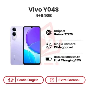 Vivo Y04S 4+64GB Garansi Resmi
