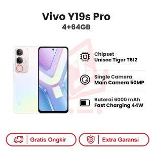 Vivo Y19s Pro 4+64GB Garansi Resmi
