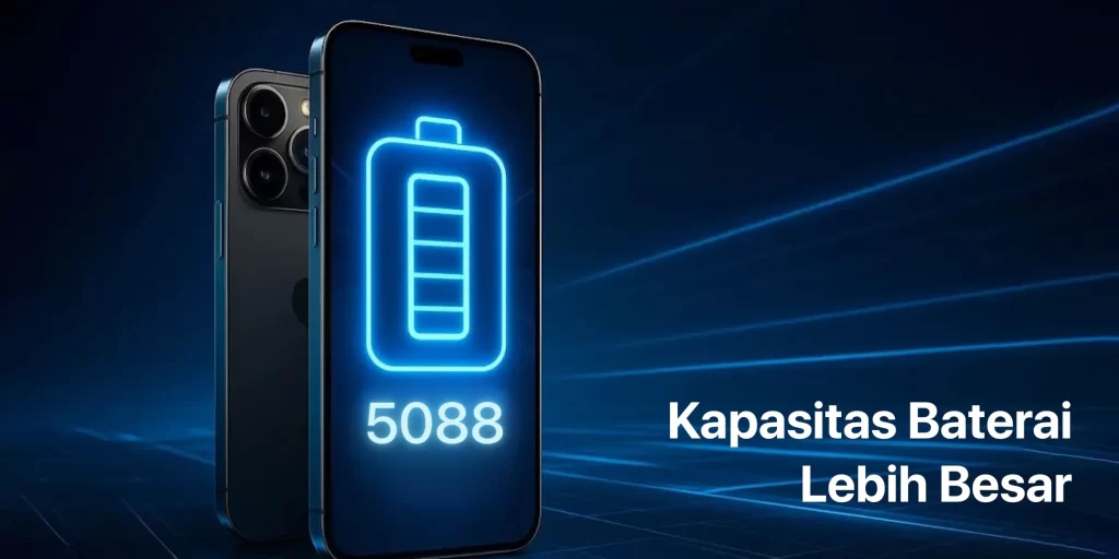 Kapasitas Baterai 5088mAh