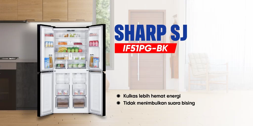 Kulkas SHARP SJ-IF51PG-BK