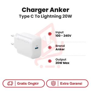 Charger Anker Type C To Lightning 20W
