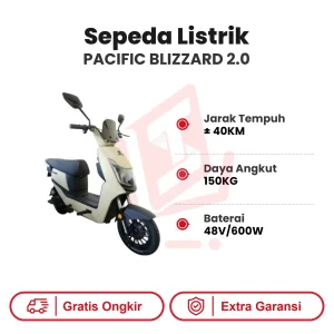 Sepeda Listrik Pacific Blizzard 2.0 Lithium
