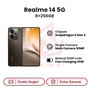 Realme 14 5G 8+256GB Garansi Resmi