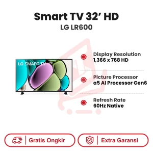 Smart TV 32' HD LG LR600