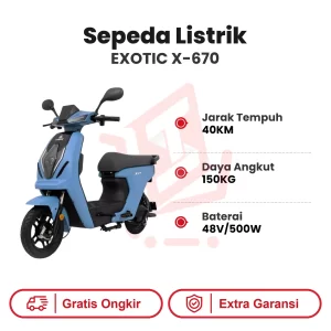 Sepeda Listrik Exotic X-670