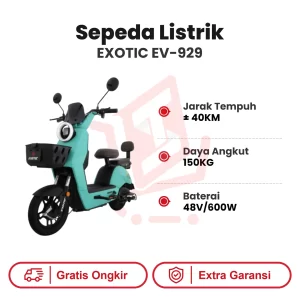 Sepeda Listrik Exotic EV-929 Lithium