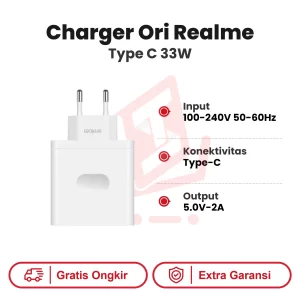 Charger Ori Realme TYPE C 33W