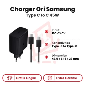 Charger Ori Samsung Type C to C 45W TAM