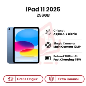 iPad 11 256GB 2025 Garansi Resmi