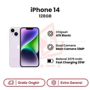 iPhone 14 128GB Garansi Resmi