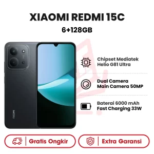 Xiaomi Redmi 15C 6+128GB Garansi Resmi