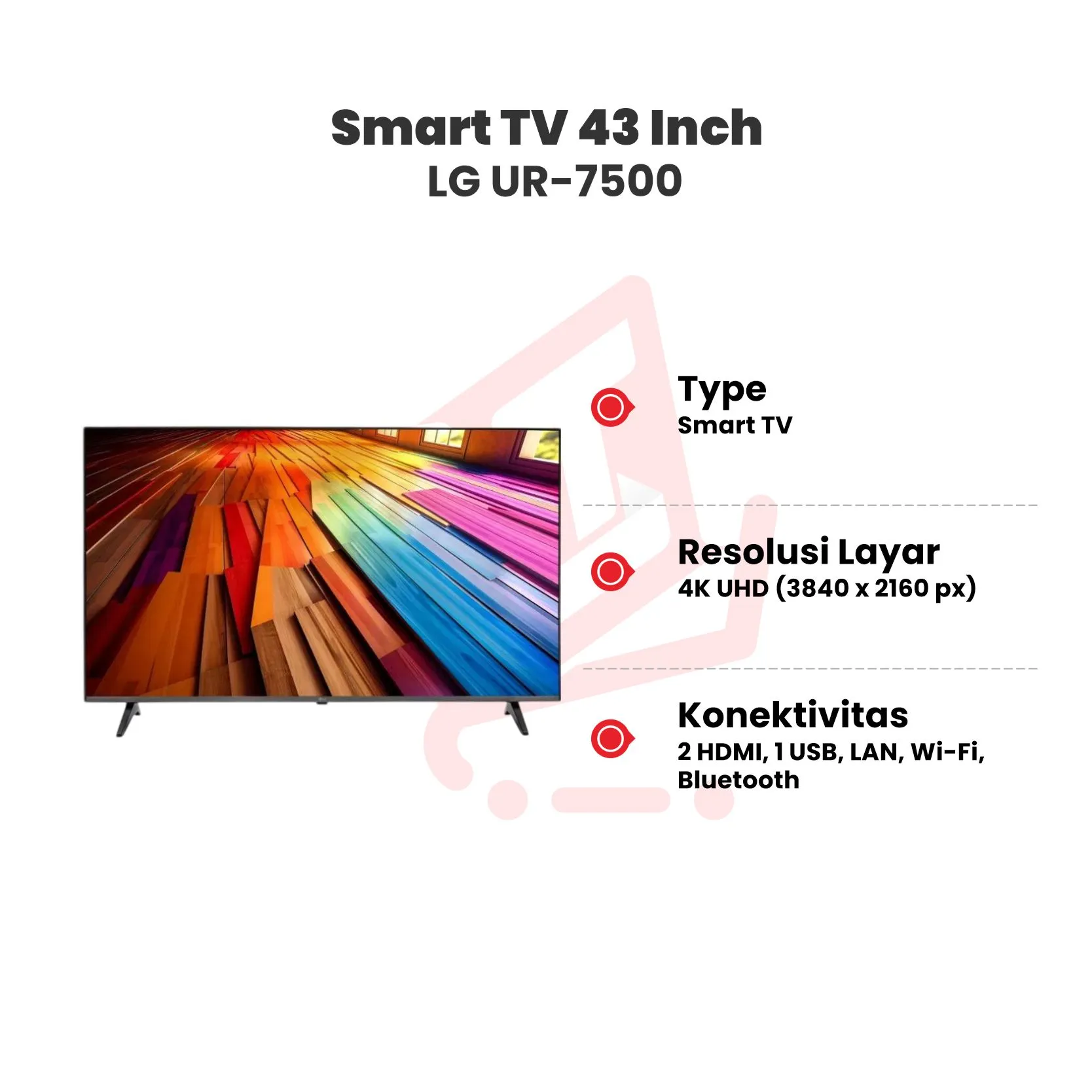 smart tv 43 lg ur7500