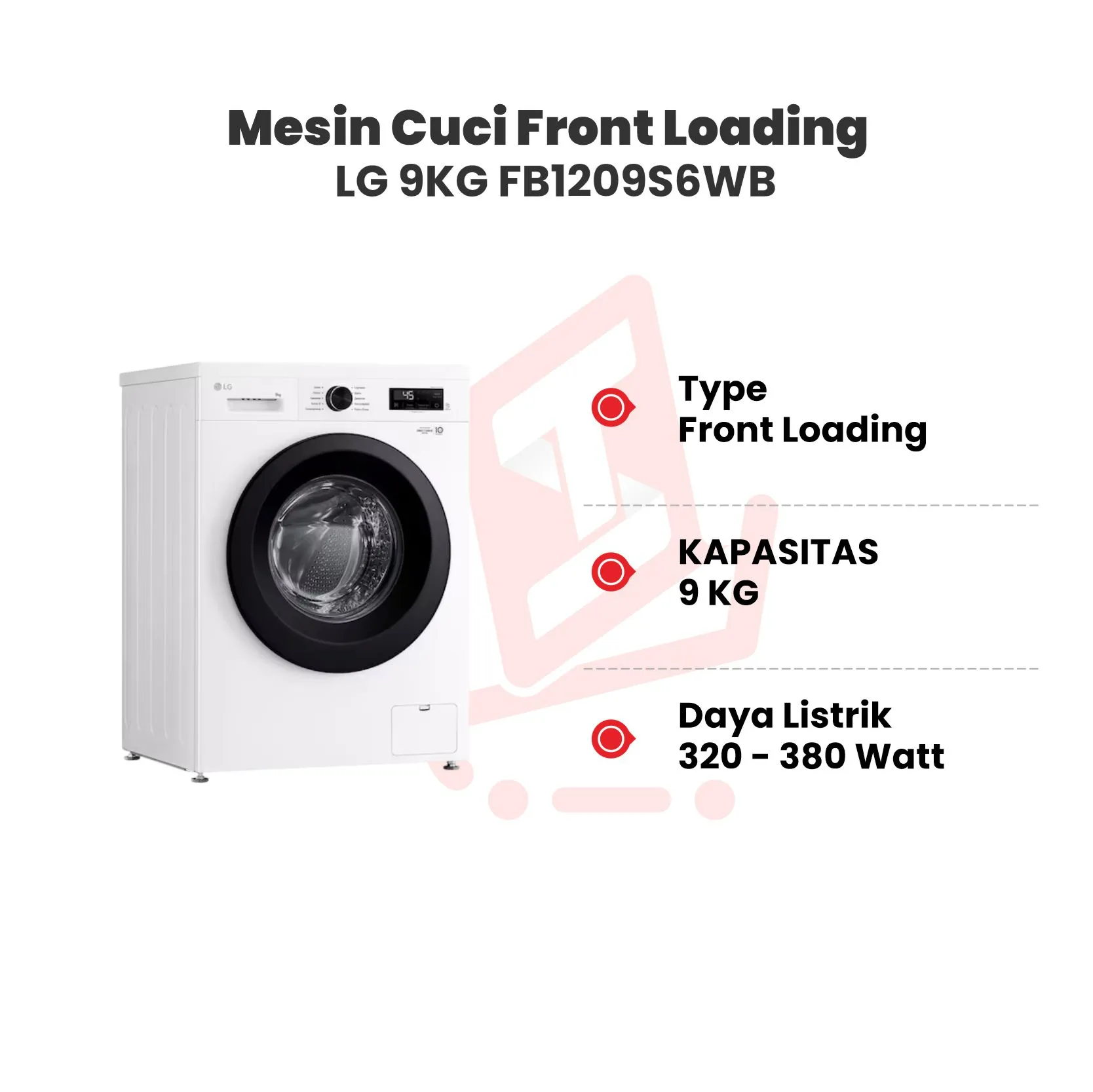 mesin cuci lg fb1209s6wb