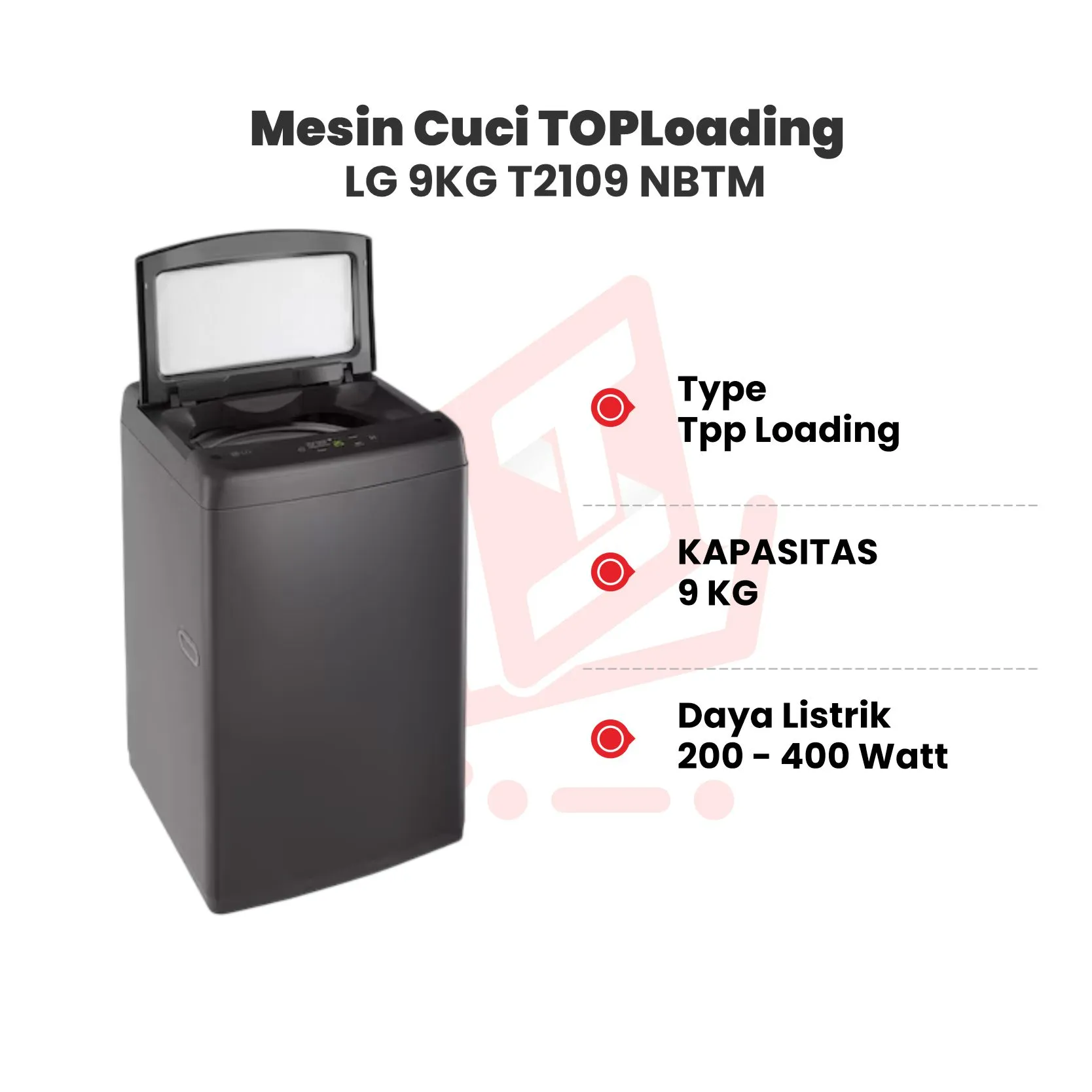 mesin cuci lg t2109 nbtm